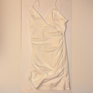 White mini formal dresss
